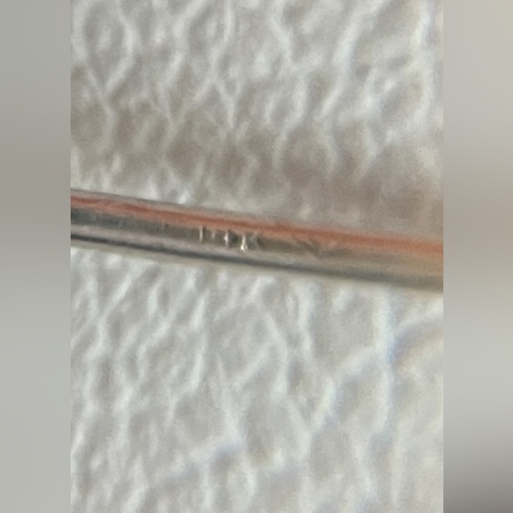 14k Black Diamond Solitaire Earrings - Picture 3 of 15